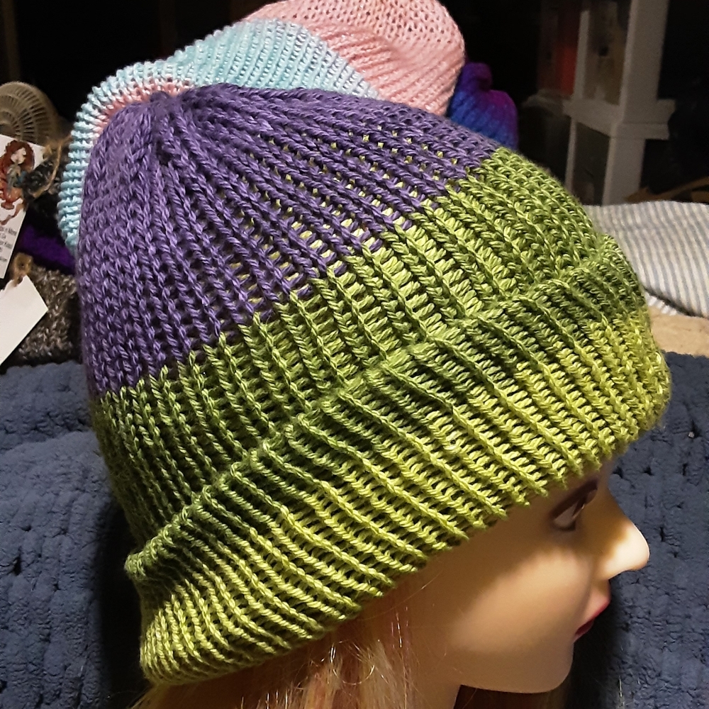Handmade cotton Loom beanies